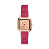 FOSSIL RAQUEL FUCHSIA CROCO LEATHER WOMEN'S WATCH ES5085