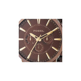FOSSIL FS4357 CHRONOGRAPH BROWN DIAL IP STAINLESS STEEL BRACELET MEN'S WATCH