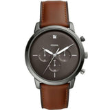 FOSSIL FS5582P NEUTRA CHRONOGRAPH GREY DIAL BRWON LEATHER MEN'S WATCH