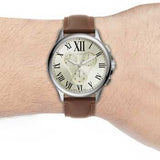 FOSSIL FS5638 MONTY CHRONOGRAPH BROWN LEATHER MEN'S WATCH