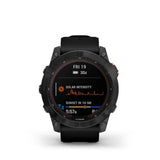 GARMIN GM-010-02541-0A FĒNIX 7X SOLAR MULTISPORT GPS SMART WATCH (SLATE GRAY W/ BLACK BAND)