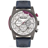 TIMBERLAND TDWJF2001802 MULTIFUNCTION WHITE DIAL BLUE LEATHER MEN'S WATCH