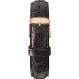 DANIEL WELLINGTON DAPPER YORK ROSE GOLD STAINLESS STEEL DW00100093 BROWN LEATHER STRAP WOMEN'S WATCH