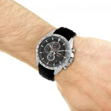 SEIKO SSB325P1 CHRONOGRAPH BLACK DIAL SILICON/RUBBER STRAP MEN'S WATCH