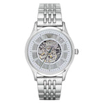 EMPORIO ARMANI SILVER STAINLESS STEEL AR1945 MEN'S WATCH - H2 Hub Watches