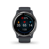 GARMIN GM-010-02430-70 VENU 2 TRACKER SILVER BEZEL GRANITE SILICONE BAND UNISEX SMARTWATCH