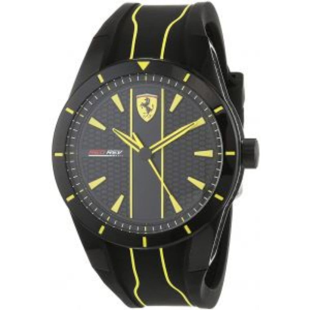 FERRARI REDREV SILICONE STRAP WATCH 830482 MEN'S WATCH - H2 Hub Watches