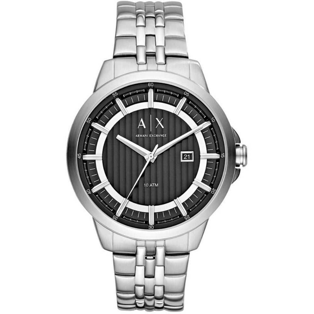 ARMANI EXCHANGE ANALOG QUARTZ SILVER STAINLESS STEEL AX2260 MEN'S WATCH - H2 Hub Watches