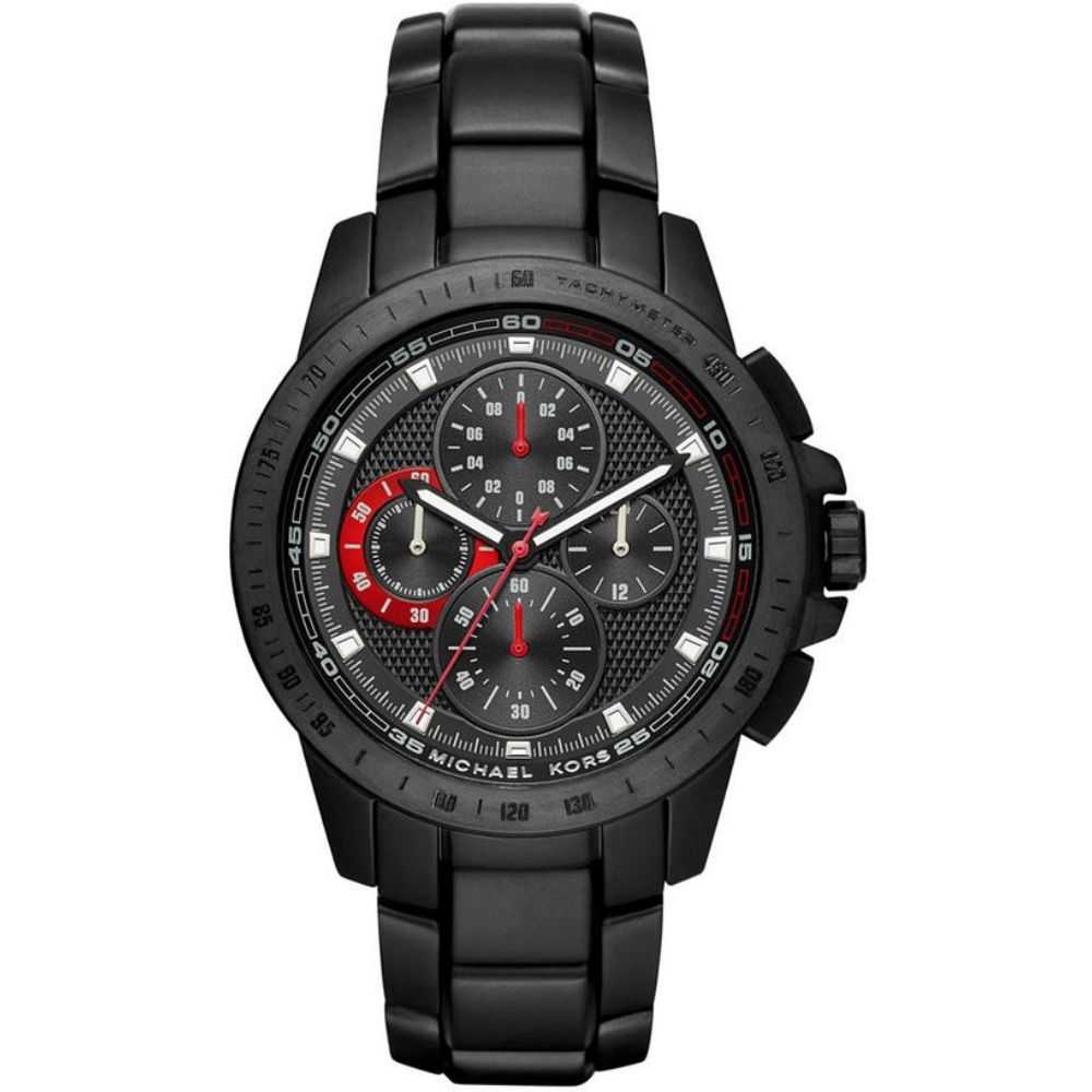 MICHAEL KORS RYKER MK8529 BLACK CHRONOGRAPH MEN'S WATCH - H2 Hub Watches