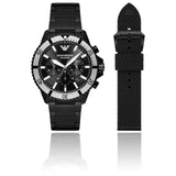 EMPORIO ARMANI CHRONOGRAPH WATCH AND INTERCHANGEABLE STRAP SET MEN'S WATCH AR80050