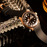 THE REEF AG COLLECTIVE G 9040 RGYM-BKRG BLACK STRAP MEN WATCH
