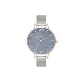 OLIVIA BURTON OB16GD77 GLITTER SILVER DIAL WOMEN'S WATCH