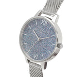OLIVIA BURTON OB16GD77 GLITTER SILVER DIAL WOMEN'S WATCH