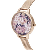 OLIVIA BURTON OB16LP01 WILD FLOWER PALE ROSE GOLD WOMEN'S WATCH