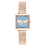OLIVIA BURTON MIDI SQUARE LUCKY BEE OB16FB12 WOMEN'S WATCH