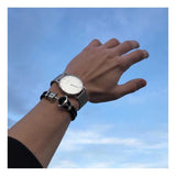 PAUL HEWITT ACCESSORY PHREP IP SILVER NYLON BLACK - H2 Hub Watches
