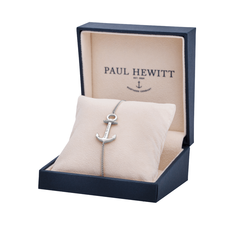 PAUL HEWITT ACCESSORY NECKLACE ANCHOR SPIRIT PLATED SILVER - H2 Hub Watches