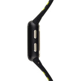 REEBOK RD-SQE-G9-PBIB-B1 DIGITAL QUARE BLACK LIME SILICON STRAP MEN'S WATCH