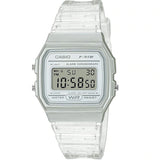 CASIO F-91WS-7DF RESIN TRANSPARENT STRAP WOMEN'S WATCH