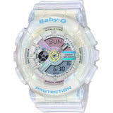 CASIO BABY-G BA-110PL-7A2DR  WHITE RESIN BAND WOMEN'S SPORTS WATCH