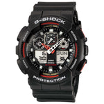 CASIO G-SHOCK GA-100-1A4DR DIGITAL QUARTZ BLACK RESIN MEN'S WATCH - H2 Hub Watches