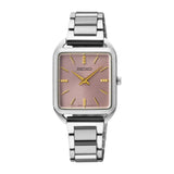 SEIKO SWR077P1 QUARTZ ANALOG BROWN DIAL STAINLESS STEEL WOMEN'S WATCH