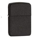 ZIPPO #28682 REP BLACK CRACKLE LIGHTER BLACK SATIN LIGHTER