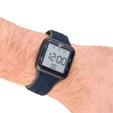 REEBOK SQUARE ELEMENTS GT RV-SQG-G9-PNIN-WN BLUE SILICON STRAP MEN'S WATCH