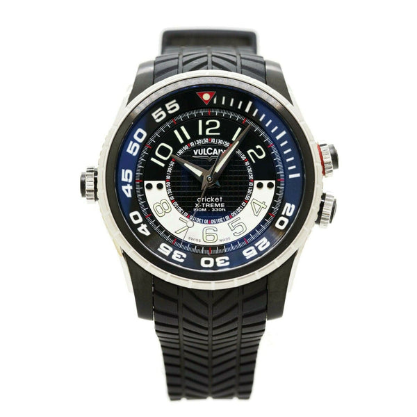 VULCAIN DIVER X-TREME VU101924.160RF BLACK RUBBER STRAP MEN'S WATCH