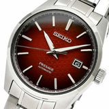 SEIKO PRESAGE AUTOMATIC SPB227J1 SHARP EDGED RED DIAL MEN'S WATCH