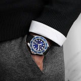 SEIKO PROSPEX SNE593P1 SOLAR BLUE DIAL SILICONE STRAP MEN'S DIVER MEN'S WATCH