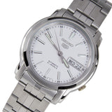 SEIKO SNKL75K1 AUTOMATIC WHITE DIAL STAINLESS STEEL MEN'S WATCH