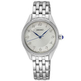 SEIKO SUR379P1 SILVER DIAL STAINLESS STEEL BRACELET WOMEN'S WATCH