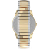 TIMEX INDIGLO EASY READER EXPANSION BAND GOLD/SILVER MEN WATCH TWG025500