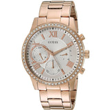 GUESS SOLAR ROSE GOLD STAINLESS STEEL W1069L3 WOMEN'S WATCH