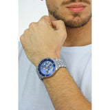 MICHAEL KORS MK8896 BAYVILLE CHRONOGRAPH BLUE DIAL STAINLESS STEEL STRAP MEN'S WATCH