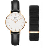 DANIEL WELLINGTON DW00500002 BLACK LEATHER MEN'S WATCH