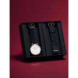 DANIEL WELLINGTON DW00500002 BLACK LEATHER MEN'S WATCH