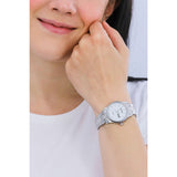 CITIZEN EW3260-84A ECO-DRIVE WHITE DIAL SILVER STAINLESS STEEL BRACELET WOMEN'S WATCH